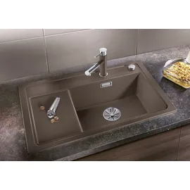 Blanco Zenar XL 6 S rechts Einbau von Oben silgranit weiß Drehknopfventil 780 x 510 mm