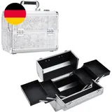 Kosmetikkoffer Schminkkoffer Leer Make up Koffer Nagelkoffer Friseurkoffer Beaut
