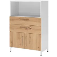 hjh OFFICE PRO FlexWall Kombischrank 3OH 80 x 40 x 120 weiß