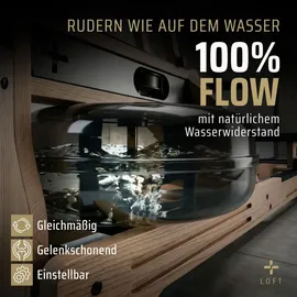 Sportplus Wasser-Rudergerät Eichenholz