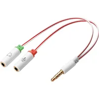 Sandberg Headset Konverter für Apple (0.10 m), Audio Kabel