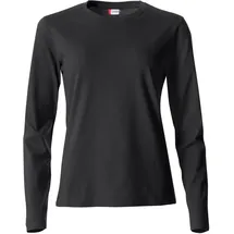 Clique Basic Langarmshirt Damen Schwarz - M