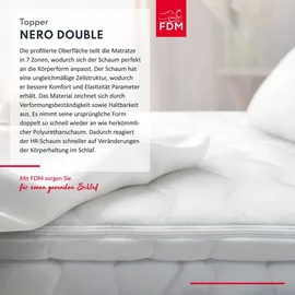Fdm Nero Double Topper 140 x 200 cm weiß