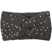 Stylebreaker Strick Stirnband Grau/Schwarz