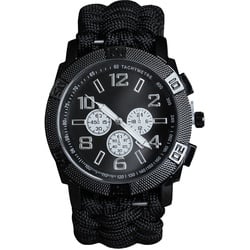 Mil-Tec Armbanduhr Paracord schwarz, Größe M