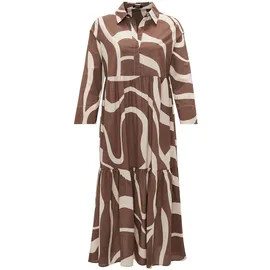 Opus Maxikleid Blusenkleid Braun 38