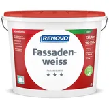 RENOVO Fassadenfarbe, matt, 15 Liter, weiß - weiss