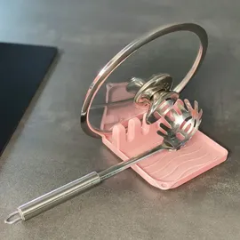 Intirilife Kochlöffelablage Rosa 14 x 12,5 x 4,8 cm Kunststoff