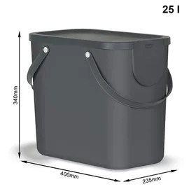 Rotho Albula 25 l 2er-Set anthracite/blue