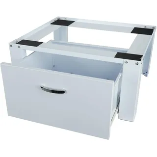 Respekta Waschmaschinen Erhöhung mit Schublade 30 x 63 x 56,5 cm (H x B x T) weiß