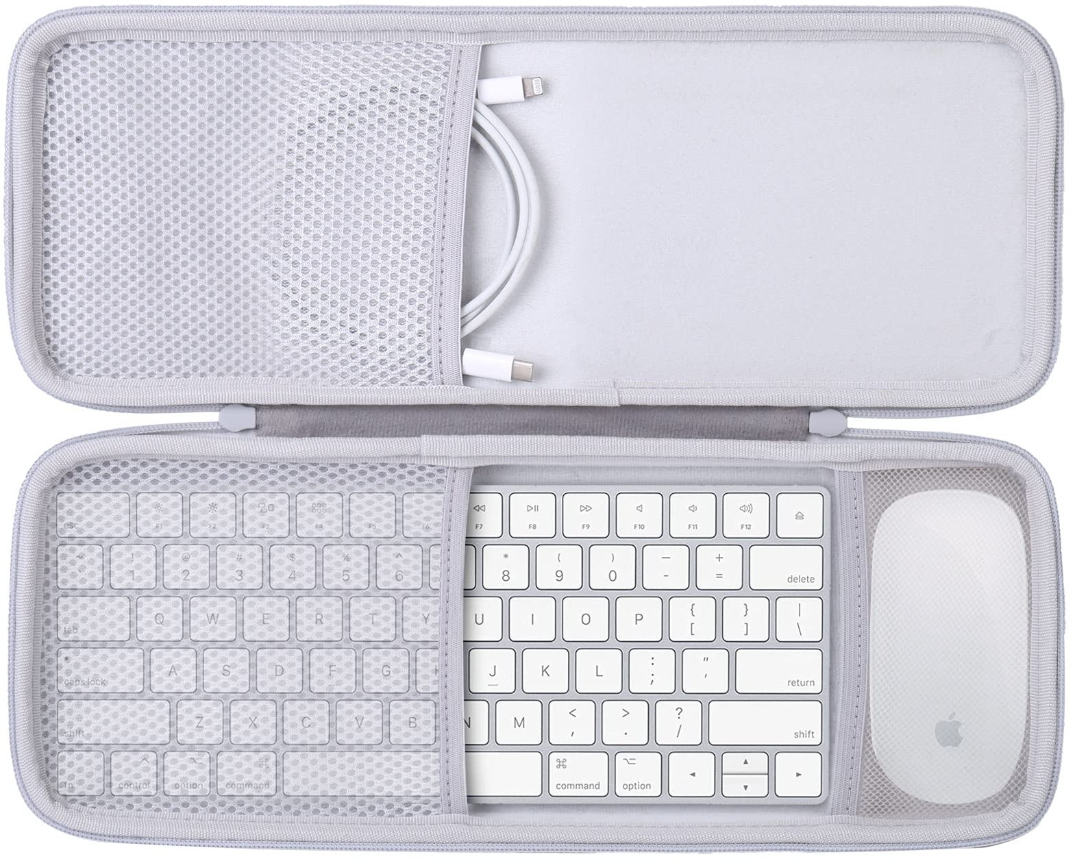 co2CREA Hart Reise Schutz Hülle Etui Tasche für Apple Magic Keyboard und Magic Mouse 2/1 Tastatur Maus Set Case