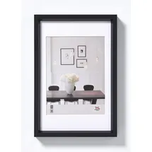 walther design Walther Kunststoffrahmen Steel Style ES015B 10,5x15cm schwarz| Preis nach Code NIKOLAUS