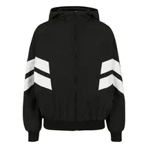 URBAN CLASSICS Crinkle Batwing Parka Black / White S