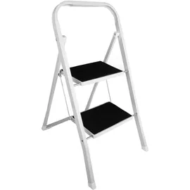 SZ METALL Klapptritt 2 Stufen weiß