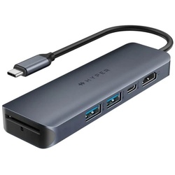 Hyper® HyperDrive EcoSmartTM Gen.2 Universal USB-C® 6-in-1 Hub w 100 W PD Power Pass-Thru