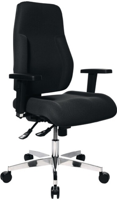 Topstar Bürodrehstuhl schwarz Lehnen-H.600mm Sitz-H.430-510mm ohne Armlehnen