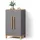 livinity® Kinderkleiderschrank Mailo 70 x 120 cm Eiche grau