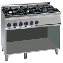 KBS Gastrotechnik KBS Gas-Herd 30kW 6 Brenner offener Unterbau