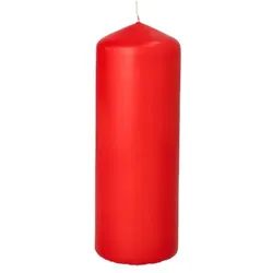 Papstar Stumpenkerzen Ø 60 mm 165 mm rot, 10 x 1 Stück
