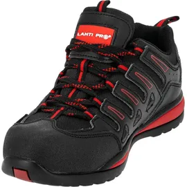 LAHTI PRO Leder/Oxford Schuhe Schwarz-Rot, Sb, "46", Ce, Lahti - Schwarz/Rot - 46