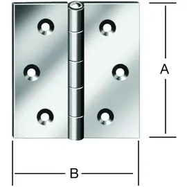 august vormann gmbh & co.kg Käntige Scharniere 50 x 50 x 1,2 mm