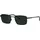 Eschenbach TITANflex Sonnenbrille Modell 824132 Form Karree/Eckig, Logoschriftzug auf Bügel, Titanflexfassung schwarz