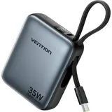 Vention 10000mAh 35W Gray Powerbank, Grau