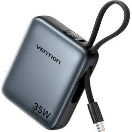 Vention 10000mAh 35W Gray Powerbank, Grau