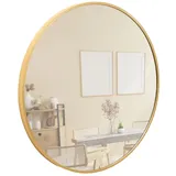 Terra Home Wandspiegel Rund, 60x60 Gold Metallrahmen