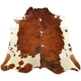 Kuhfelle Online & Nomad KUHFELL STIERFELL BRAUN Weiss 210 x 200 cm KUHFELL Teppich XL