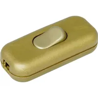 Kopp 191307003 Schnurschalter mit Zugentlastung Gold 1 x Aus/Ein 2A 1St.