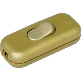 Kopp 191307003 Schnurschalter mit Zugentlastung Gold 1 x Aus/Ein 2A 1St.