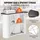 Vevor Tragbare Messetheke Messetresen, 1300 x 465 x 950 mm Messestand Ausstellungs-Thekenständer, Faltbarer Promotion-Einzelhandels-Bartisch, Pop-Up-Podium mit Aufbewahrungsregal, Tragetasche