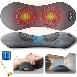 2026 Ergopur 3-Zonen Ergoflow Tiefenmassagegerät, Ergo Pur Rücken mit Erwärmung, Vibration & Traktion, 3 Zonen Ergo Flow Tiefenmassagegerät, Muskeln Entspannen(Spacegrau,Akkuversion)