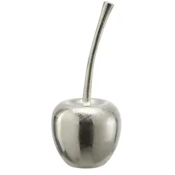 HOME STORY Deko Objekt Apfel   , silber , Aluminium , Maße (cm): H: 21  Ø: 9