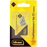 IDENA Heftklammern, No. 10, 2 x 1.000 Stück,