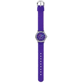 JACQUES FAREL KCF 089 Analog Quarz Textilband Lila