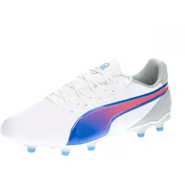 Puma King Match FG/AG Herren Puma White-Bluemazing-Flat Light Gray 42,5