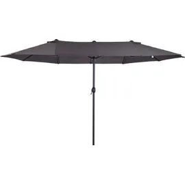 Outsunny Marktschirm 460 x 270 cm grau
