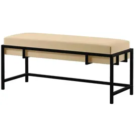 Möbel Kraft Polsterbank Creme 100 x 45 x 35 cm