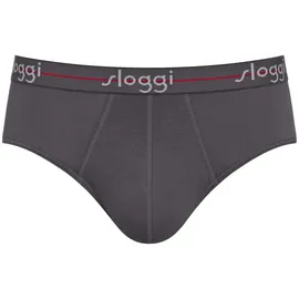 SLOGGI Start Midi C2P Boxerslips Grau / Schwarz XL 2er Pack