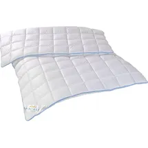 procave TopCool warme Duo Winter-Qualitäts-Bettdecke 100x135 cm für die kalte Jahreszeit | Soft-Komfort-Bettdecke, kochfeste Steppdecke, atmungsa... | Weiß