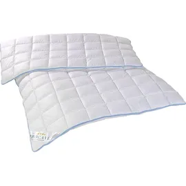 procave TopCool warme Duo Winter-Qualitäts-Bettdecke 100x135 cm für die kalte Jahreszeit | Soft-Komfort-Bettdecke, kochfeste Steppdecke, atmungsa... | Weiß
