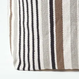 Homescapes Sitzwürfel Textil 40 x 40 x 40 cm Grau