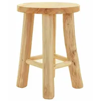 Tegawo Hocker aus Teak-Holz Ø 20 cm x 27