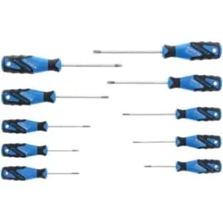 Gedore Schraubendreher-Set 10-teilig, Schraubenzieher-Satz für Innen-TX Schrauben, 3-Komponenten-Griff, Werkzeug, 2163 TX-010
