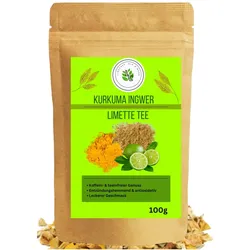 Linecase Kurkuma Ingwer Limette Tee | Tee Mischung 100 g