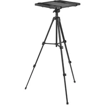 PureMounts PureMounts® Projektor Standfuß, leichtes und faltbares Beamer-Stativ, belastbar bis 6kg, mobiler Beamer-Ständer, schwarz