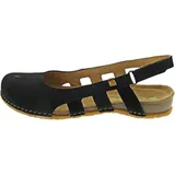 El Naturalista Damen Klassische Sandalen PANGLAO, Frauen Sandalen,Freizeitschuhe,offene Schuhe,Strandschuhe,Sandaletten,Black,38 EU / 5 UK - 38 EU