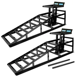 2x hydraulischer Auffahrbock Auffahrrampe Pkw KfZ Wagenheber höhenverstellbar